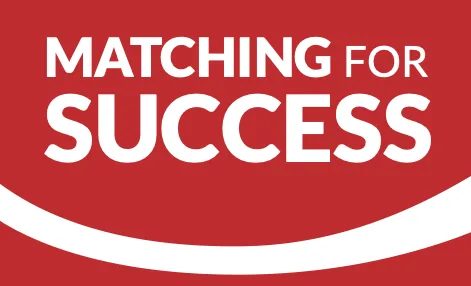 The Matching for Success title from flyer